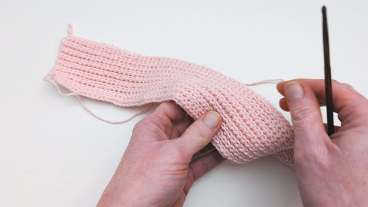 Brioche Crochet Stitch | Basic Ribbing