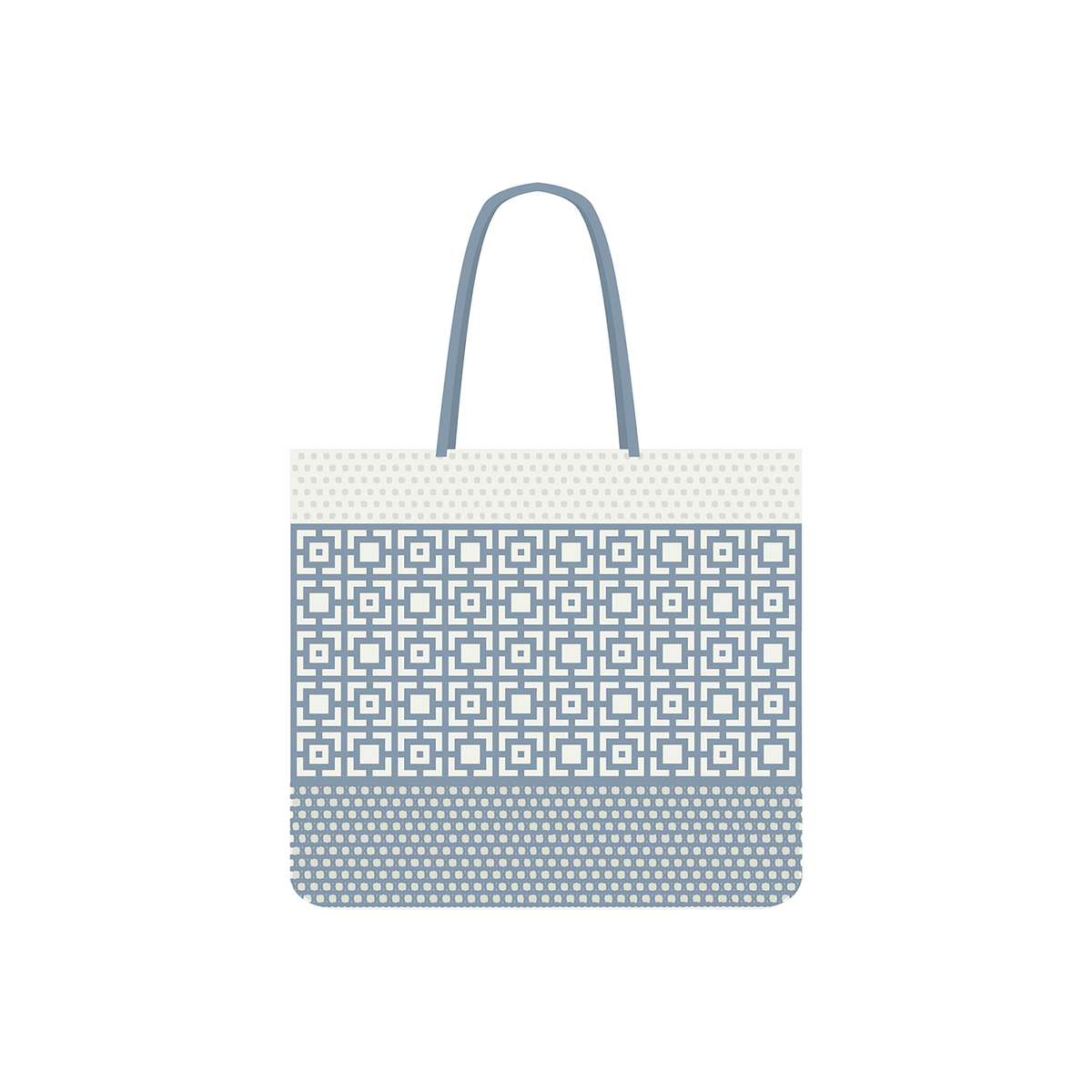 Cairo mosaic knitted tote bag