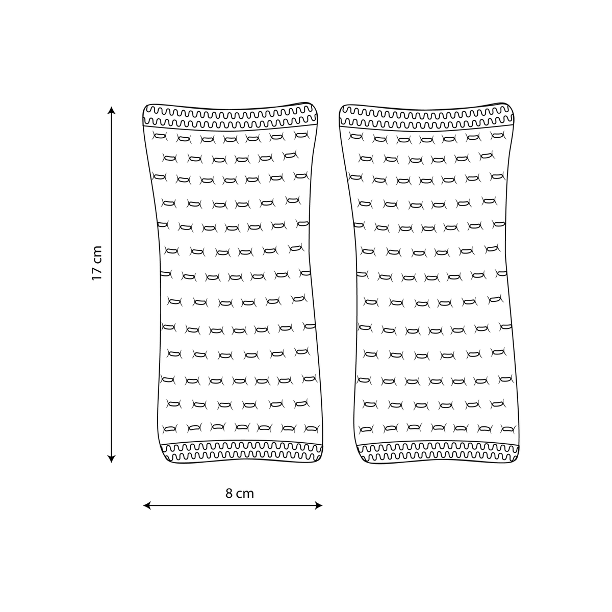Jaipur knitted wrist warmers