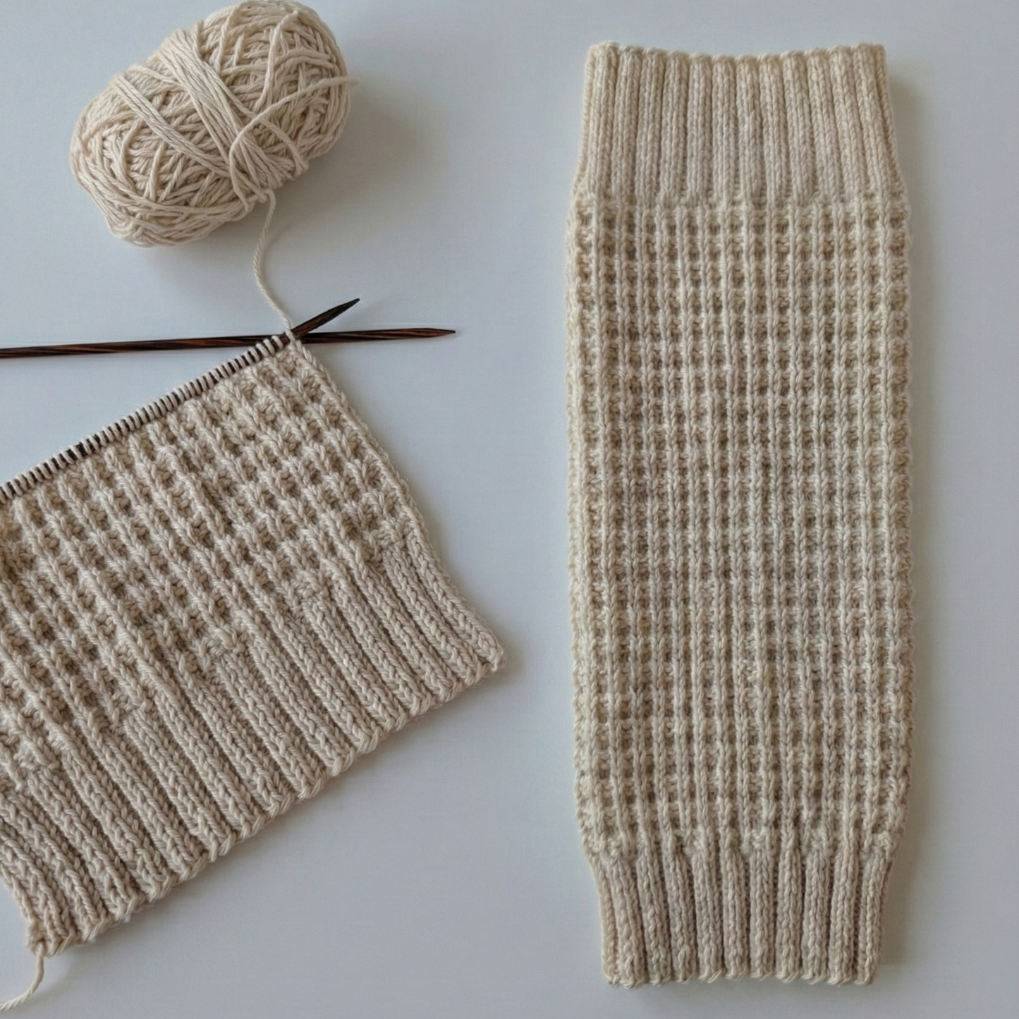 Waffle Knit Leg Warmers | Free Pattern
